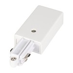 SLV 143041 EINSPEISER, für Hochvolt 1Phasen-Aufbauschiene, weiß, Erde rechts 