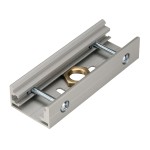 SLV 145604 STOSSSTELLENVERBINDER, für EUTRAC® Hochvolt 3Phasen-Aufbauschiene, M13-Gewinde, silbergrau 