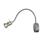 SLV 146692 DIO FLEX PLATE, Wandleuchte, QPAR51, chrom, max. 50 W 