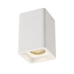 SLV 148004 PLASTRA, Deckenleuchte, QPAR51, eckig, weißer Gips, max. 35 W 