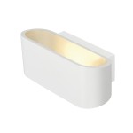 SLV 151451 OSSA 180, Wandleuchte, QT-DE12, oval, up/down, weiß, L/B/H 18/8/7 cm, max. 100 W 