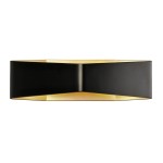 SLV 151740 CARISO, Wandleuchte, LED, 2700 K, schwarz/gold, 2x9 W 