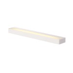 SLV 151781 SEDO 14, Wandleuchte, LED, 3000 K, eckig, weiß, Glas satiniert, L/B/H 59,5/8,5/4 cm, 17 W 