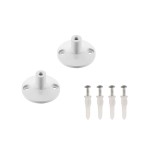 SLV 186301 WANDHALTER, für TENSEO Niedervolt-Seilsystem, kurz, weiß, 2 Stück 