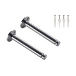 SLV 186642 TENSEO DECKENUMLENKER, für Niedervolt-Seil- System, chrom, 2 Stück, 16,2 cm, mit Umlenkrolle 