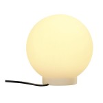 SLV 227219 ROTOBALL 25, Outdoor Standleuchte, TC-(D,H,T,Q)SE, IP44, Kugel, weiß, Ø 25 cm, max. 24 W 