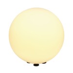 SLV 227220 ROTOBALL 40, Outdoor Standleuchte, TC-(D,H,T,Q)SE, IP44, Kugel, weiß, Ø 40 cm, max. 24 W 