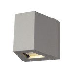 SLV 229664 OUT-BEAM Outdoor Wandleuchte LED 3000 K Beam up/Flood down silbergrau IP44 