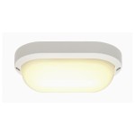 SLV 229931 TERANG 200, Outdoor Wand- und Deckenleuchte, LED, 3000 K, IP44, oval, weiß, 11 W 