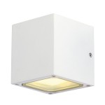SLV 232531 SITRA CUBE, Outdoor Wandleuchte, TCR-TSE, IP44, weiß, max. 18 W 