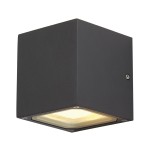 SLV 232535 SITRA CUBE, Outdoor Wandleuchte, TCR-TSE, IP44, anthrazit, max. 18 W 