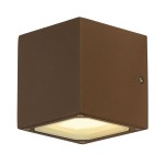 SLV 232537 SITRA CUBE, Outdoor Wandleuchte, TCR-TSE, IP44, rost, max. 18 W 