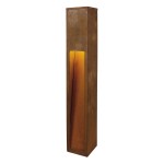 SLV 233457 RUSTY® SLOT 80, Outdoor Standleuchte, LED, 3000 K, stahl gerostet, L/B/H 12/12/80 cm 