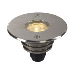 SLV 233500 DASAR® 920, LV Outdoor LED Bodeneinbauleuchte, LED, 3000 K, IP67, rund, Blende edelstahl gebürstet, 12-25V, 6,5 W 