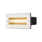 SLV 233650 BRICK, Outdoor Wandeinbauleuchte, LED, 3000 K, edelstahl, IP67, 230V, 950 lm 10 W 