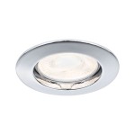 Paulmann 179.46 Premium Einbauleuchte IP44 rund 79mm GU5,3 max. 50W 230/12V dimmbar Chrom 
