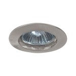 Paulmann 5796 Premium LED Einbauleuchte IP44 rund 79mm GU10 max. 50W 230V dimmbar Eisen gebürstet 
