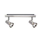 Paulmann 666.99 Spotlight Teja GU10 230V max. 2x10W dimmbar Nickel satiniert 