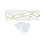 Paulmann 702.64 LED Strip Profil Delta Verbinder Corner 2er Pack Satin 
