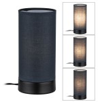 Paulmann 770.59 Tischleuchte Pia E14 max. 25W Schwarz matt 