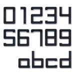 Paulmann 798.49 Solar LED Hausnummernleuchte inkl. wechselbarer Akku Nummer 8 IP44 3000K 6lm Schwarz 