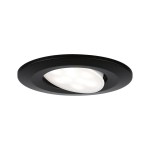 Paulmann 924.61 LED Einbauleuchte Calla schwenkbar IP65 rund 90mm 30° 6W 500lm 230V 4000K Schwarz matt 