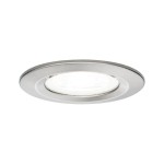 Paulmann 929.77 LED Einbauleuchte Nova starr IP44 rund 78mm GU10 6,5W 470lm 230V 4000K Eisen gebürstet 