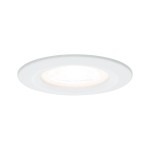 Paulmann 934.77 LED Einbauleuchte 3-Step-Dim Nova starr IP44 rund 78mm GU10 6,5W 460lm 230V dimmbar 2700K Weiß matt 