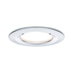 Paulmann 934.81 LED Einbauleuchte 3-Step-Dim Nova Basisset starr IP44 rund 78mm GU10 3x6,5W 3x460lm 230V dimmbar 2700K Chrom 