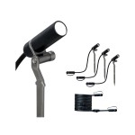 Paulmann 941.56 Plug & Shine LED Gartenstrahler Plantini Erweiterungsset IP65 3000K 3x2W Anthrazit 