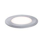 Paulmann 943.65 House LED Bodeneinbauleuchte Warmweiß IP67 rund 50mm 3000K 2W 60lm 230V Edelstahl gebürstet Edelstahl#Kunststoff 