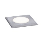 Paulmann 943.66 House LED Bodeneinbauleuchte Warmweiß IP67 eckig 50x50mm 3000K 2W 60lm 230V Edelstahl gebürstet Edelstahl#Kunststoff 