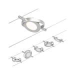 Paulmann 944.14 CorDuo LED Seilsystem RoundMac Basisset 5x200lm 5x4,5W 3000K 230/12V Chrom matt#Chrom 