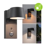 Paulmann 947.14 LED Außenwandleuchte Capera Bewegungsmelder insektenfreundlich IP44 96x153mm Tunable Warm 6W 450lm 230V 98° Anthrazit Aluminium 
