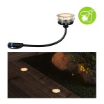 Paulmann 947.21 Plug & Shine LED Bodeneinbauleuchte Floor Einzelleuchte Insektenfreundlich IP67 2200K 2W Silber 