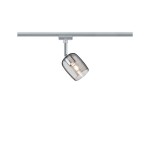 Paulmann 953.39 URail Schienenspot Blossom Einzelspot G9 max. 10W dimmbar 230V Chrom matt#Rauchglas 