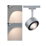 Paulmann 955.19 URail LED Schienenspot Aldan Einzelspot 498lm 8W 2700K dimmbar 230V Chrom matt 
