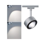 Paulmann 968.10 URail LED Schienenspot Aldan Einzelspot 533,8lm 8W 4000K dimmbar 230V Chrom matt 