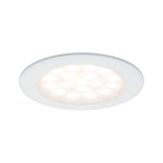Paulmann 999.21 LED Möbeleinbauleuchten Spiegelschrank rund 65mm 2x2,5W 2x180lm 230/12V 3000K Weiß matt 