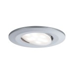 Paulmann 999.28 LED Einbauleuchte Calla schwenkbar IP65 rund 90mm 30° 6W 530lm 230V 4000K Chrom matt 