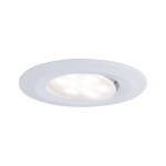 Paulmann 999.30 LED Einbauleuchte Calla schwenkbar IP65 rund 90mm 30° 5,2W 460lm 230V dimmbar 4000K Weiß matt 