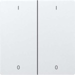 Eltako DW-F4FT65-wg-IO Doppelwippe lasergraviert reinweiß glänzend 30065963 