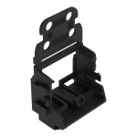 Wago 221-539/000-004 Befestigungsadapter mit Zugentlastung, für 10-Leiter-Klemmen, Serie 221 - 4 mm², fürTragschiene 15, schwarz, VPE = 10 Stück 