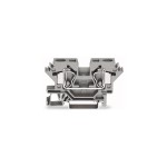 Wago 284-601 2-Leiter-Durchgangsklemme 10mm² seitliche Beschriftungsaufnahmen grau 25 Stück 