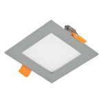 EVN LPQ093502 LED Einbau Panel silber 5W 3000K 93x9 3mm 