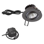 EVN P-LED Deckeneinbauleuchte 3000K IP65 230V anthrazit 