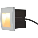 EVN LED Wandeinbauleuchte 230V 1W 3000K silber-alu 