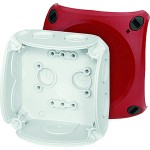 Hensel DK 0200 R Kabelabzweigkasten bis 2,5 qmm ohne Klemme, mit rotem Deckel 