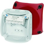 Hensel DK 0202 R Kabelabzweigkasten 1,5-2,5 qmm 5polig, mit rotem Deckel 