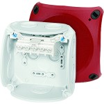 Hensel DK 0402 R Kabelabzweigkasten 1,5-2,5 qmm 5polig, mit rotem Deckel 